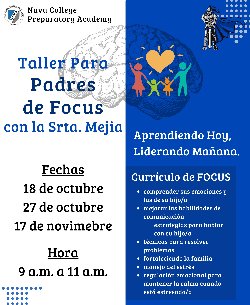 focus parent workshop spanish